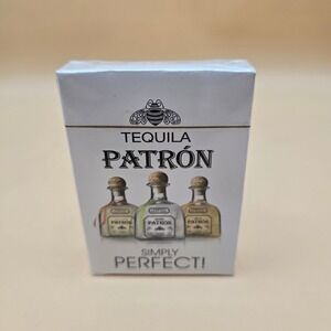 Patron Tequila Playing Cards Deck Simply Perfect Bee Logo New Sealed Collectible
